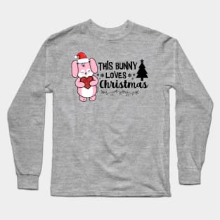 This Bunny Loves Christmas Long Sleeve T-Shirt